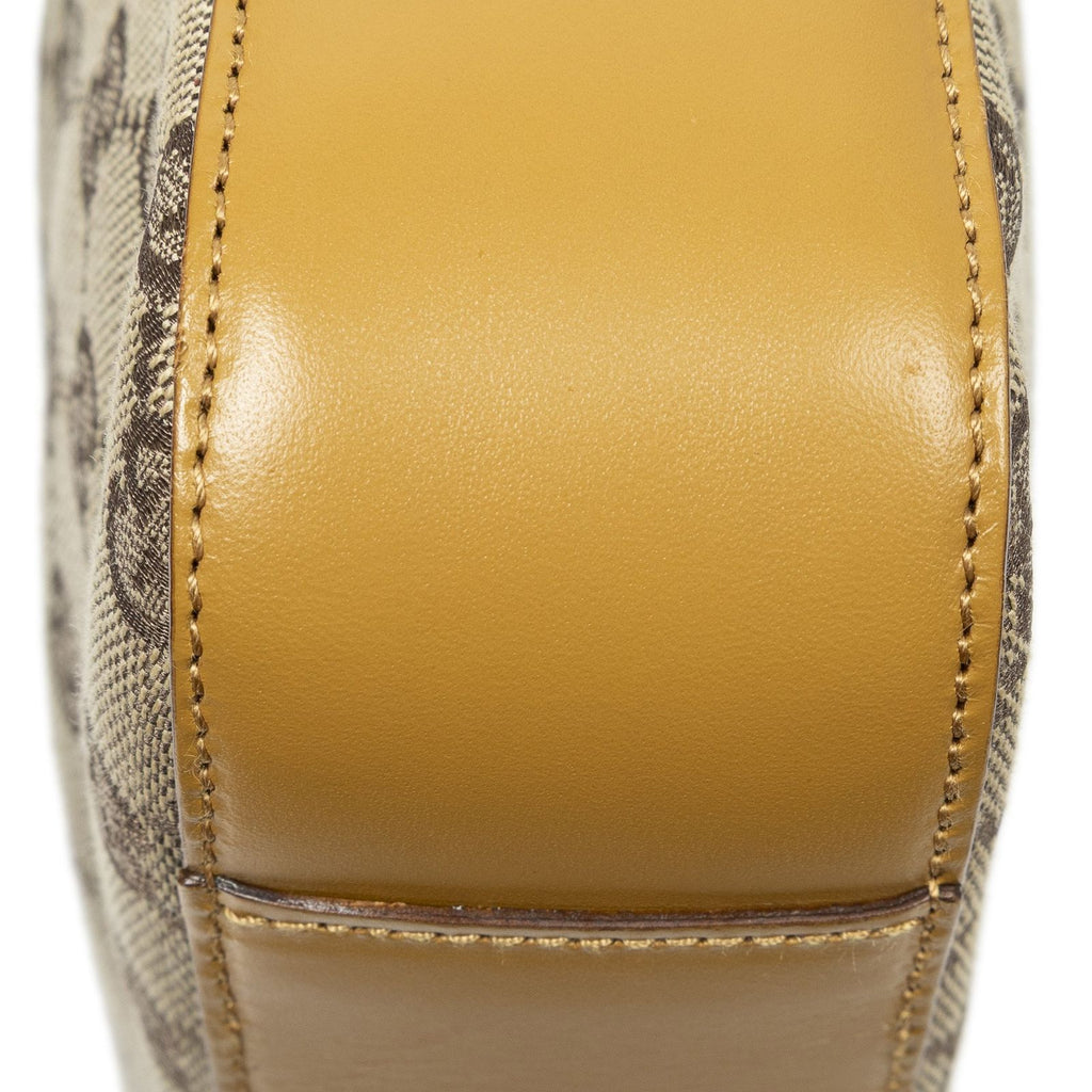 Gucci Shoulder Zip Hobo Beige Tan GG Canvas — view 7