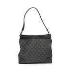 Gucci GG Hobo Shoulder Bag Black Denim Canvas — view 5
