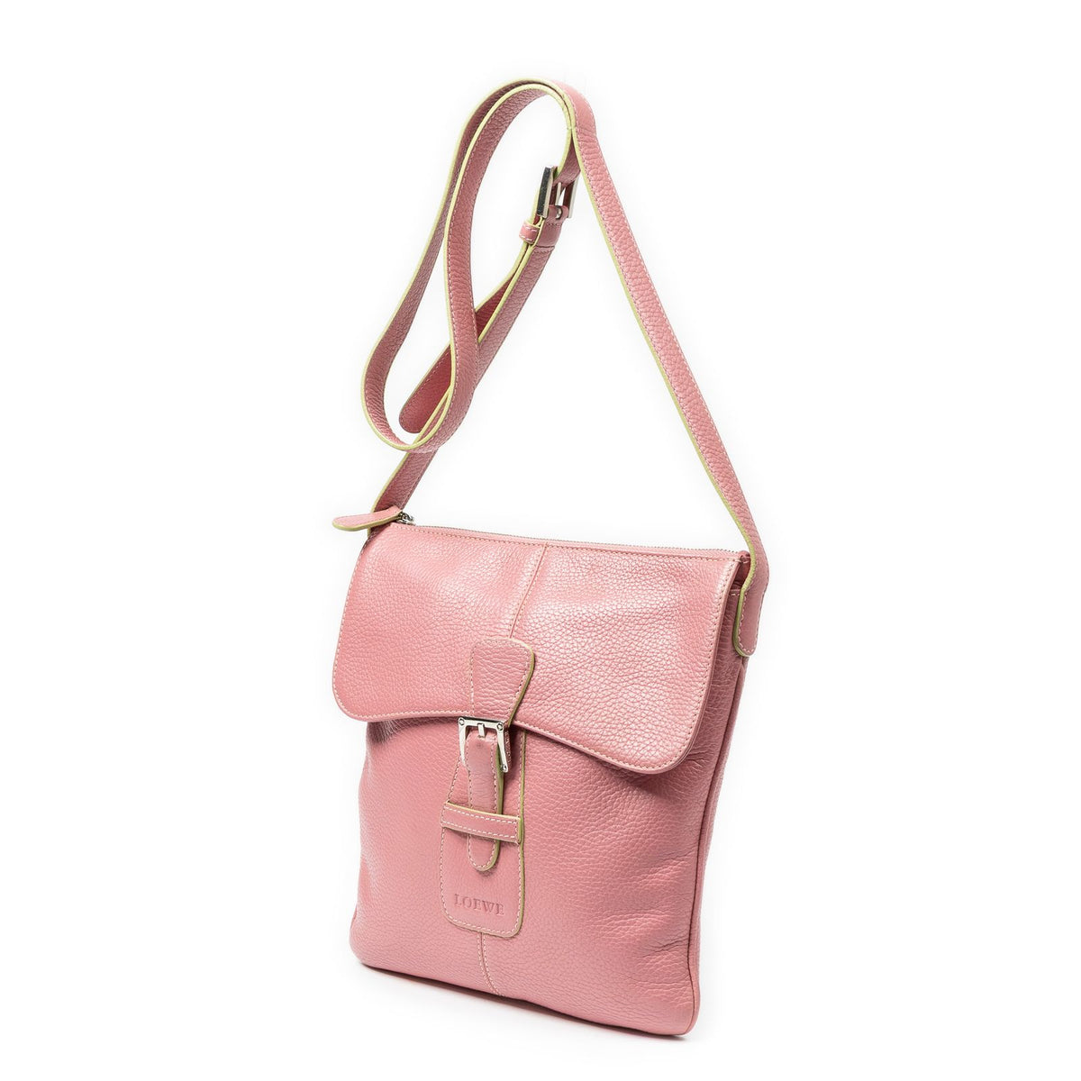 Loewe Sam Crossbody Pink Gray Leather — view 2