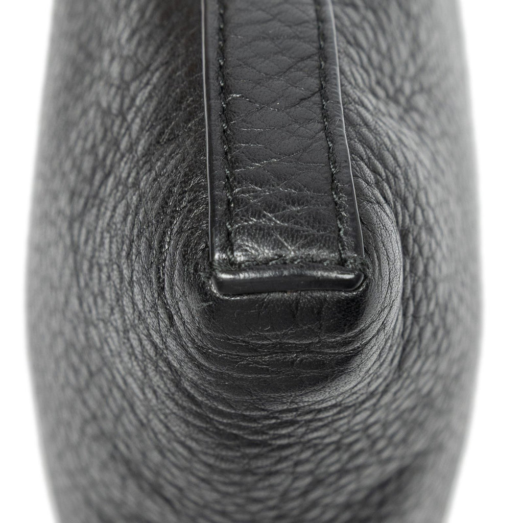 Loewe Mini Heritage Square Cross Belt Bag Black Grain Calfskin Leather — view 8