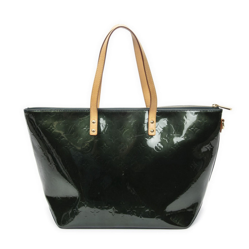 Louis Vuitton Bellevue Dark Green Monogram Vernis Shoulder Bag — view 5