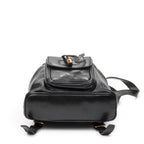 Gucci Mini Bamboo Backpack Black Calfskin Leather — view 6