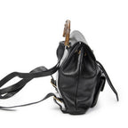Gucci Mini Bamboo Backpack Black Calfskin Leather — view 4