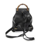 Gucci Mini Bamboo Backpack Black Calfskin Leather — view 5