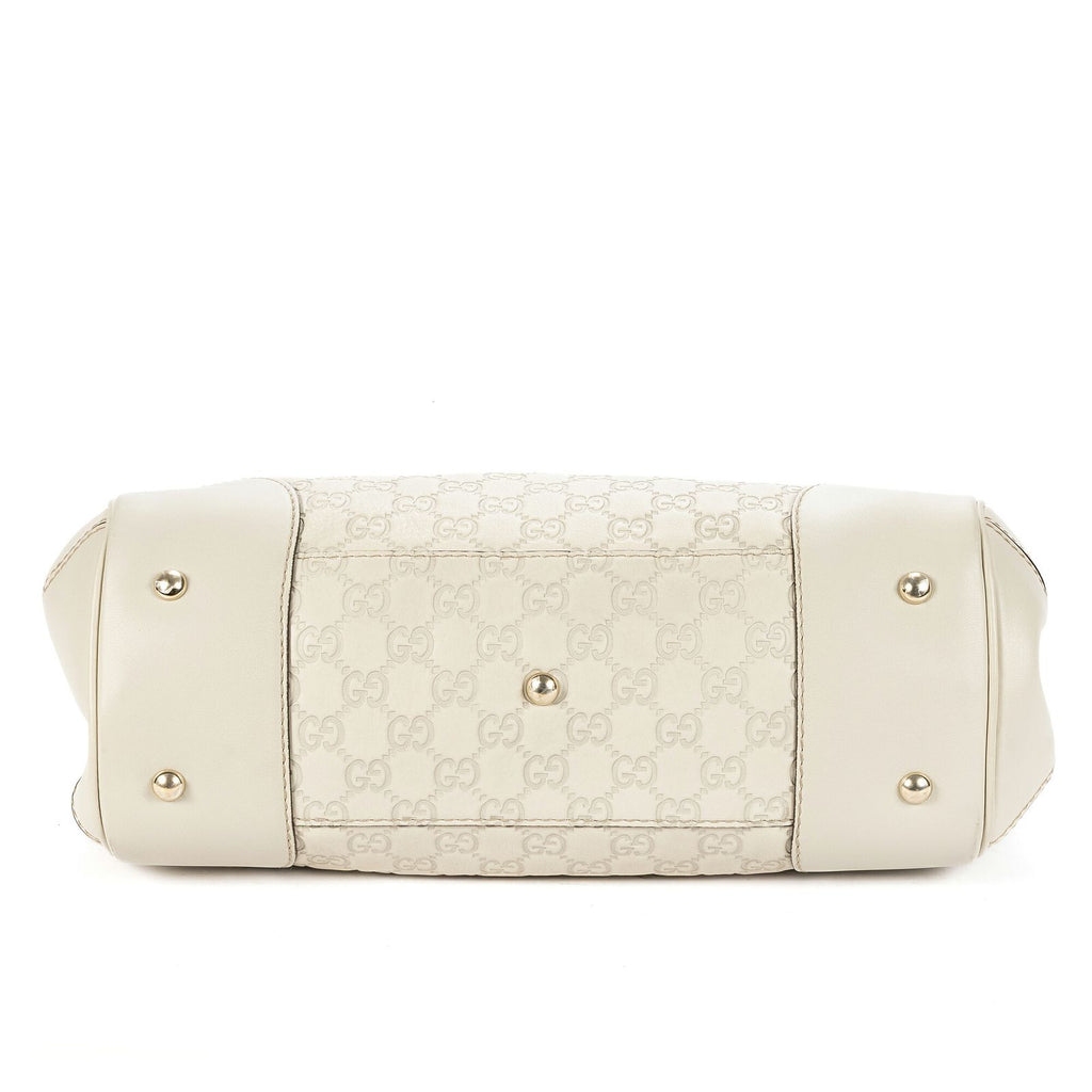 Gucci Mayfair Tote Ivory Monogram Calfskin — view 6