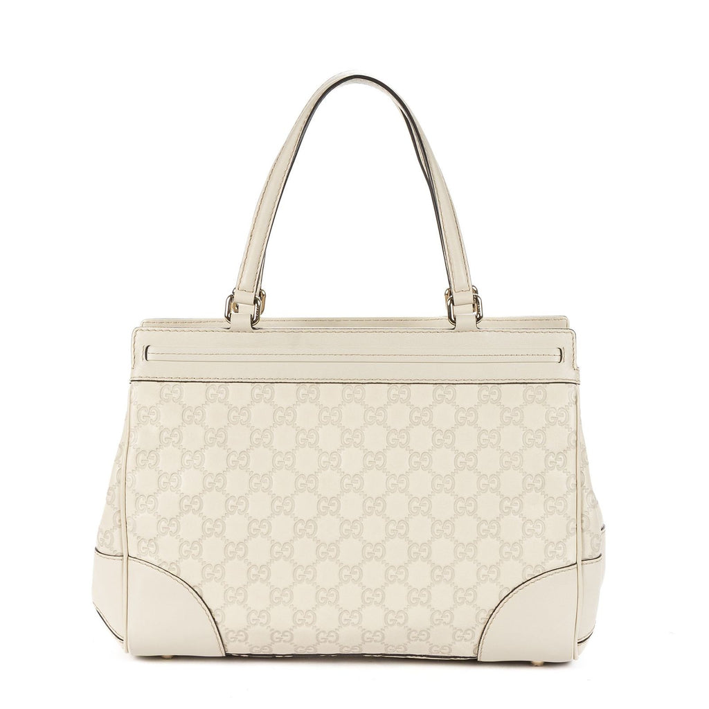 Gucci Mayfair Tote Ivory Monogram Calfskin — view 5