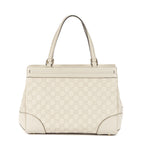 Gucci Mayfair Tote Ivory Monogram Calfskin — view 5