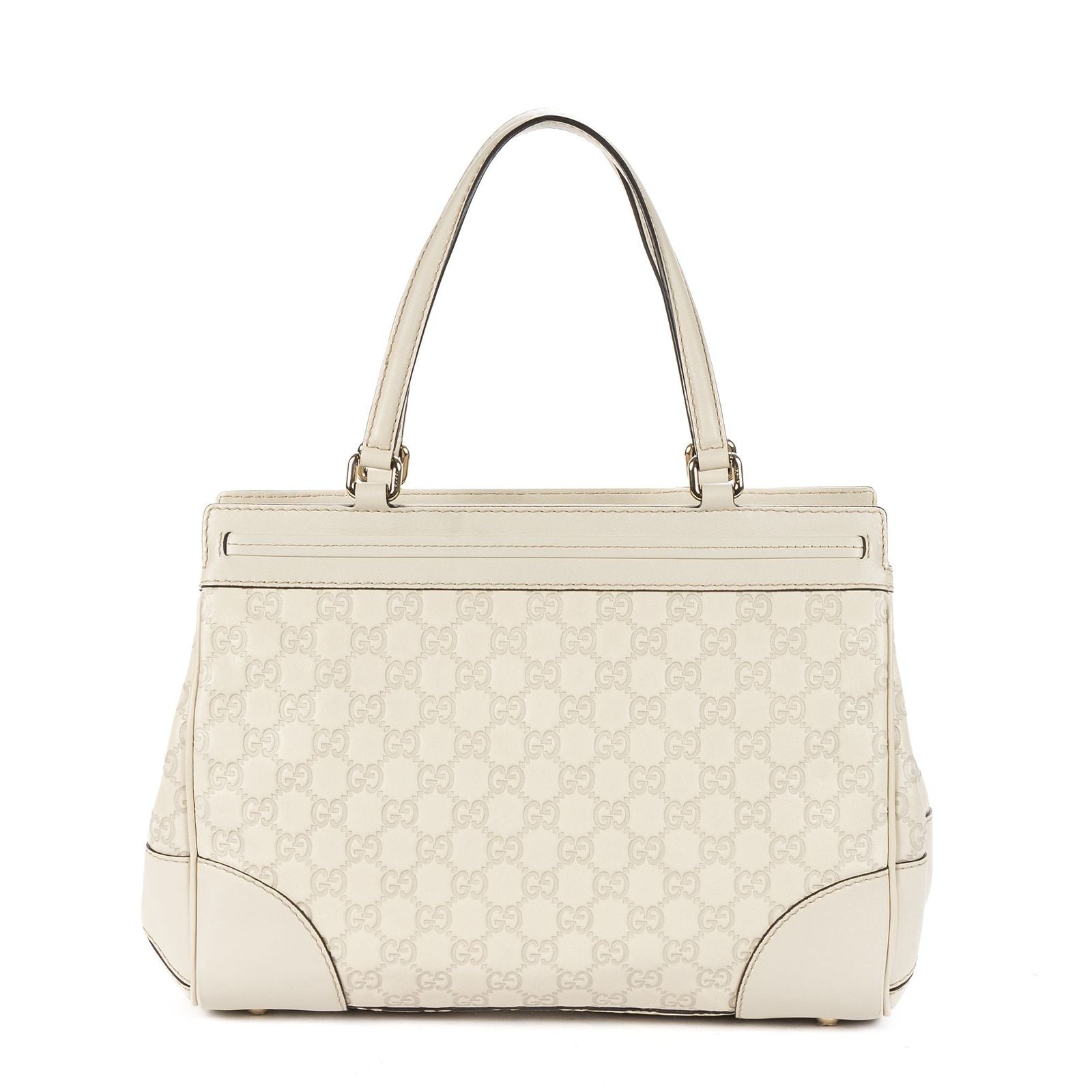 Gucci Mayfair Tote Ivory Monogram Calfskin — view 5