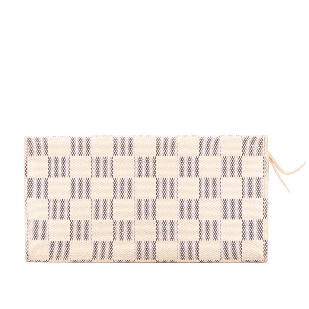 Louis Vuitton Emily Ivory Damier Azur Wallet — view 5