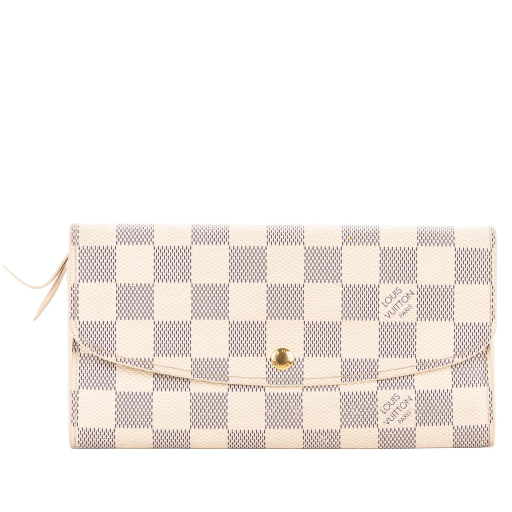 Louis Vuitton Emily Ivory Damier Azur Wallet