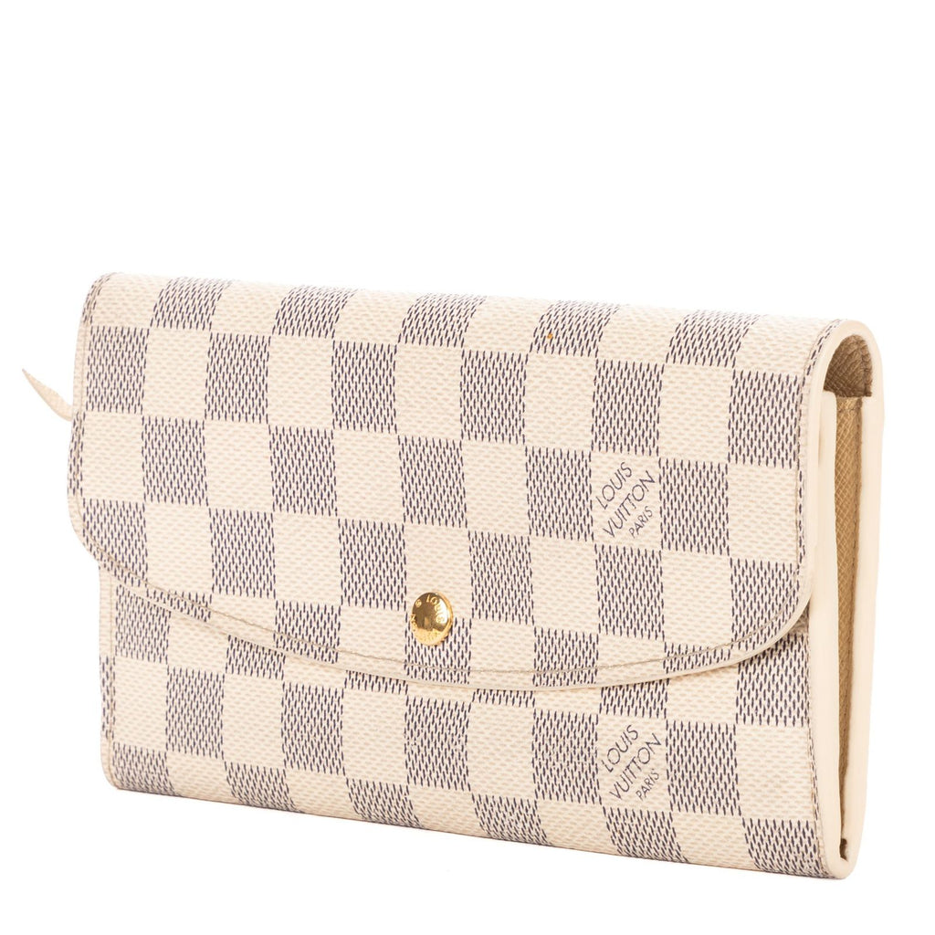 Louis Vuitton Emily Ivory Damier Azur Wallet — view 2