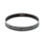 Hermes Enamel Bangle Gray Bracelet — view 2