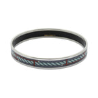 Hermes Enamel Bangle Gray Bracelet — view 3