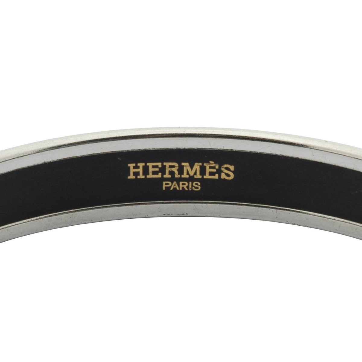 Hermes Enamel Bangle Gray Bracelet — view 4