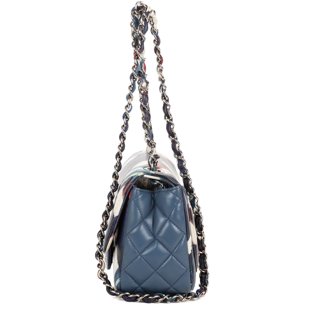 Chanel Limited Edition Mini Airlines Classic Corner Wear Flap Bag Blue White — view 3