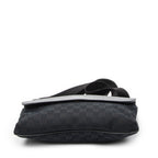 Gucci Front Pocket Messenger Bag Black GG Canvas — view 6