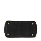 Prada Canapa Small Tote Black Canvas — view 6