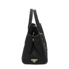 Prada Canapa Small Tote Black Canvas — view 4