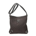 Gucci Abbey D Ring Crossbody Dark Brown GG Nylon Canvas