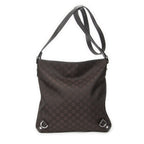 Gucci Abbey D Ring Crossbody Dark Brown GG Nylon Canvas — view 5