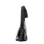 Gucci Double Buckle Flap Messenger Bag Black Guccissima Imprint Canvas — view 3