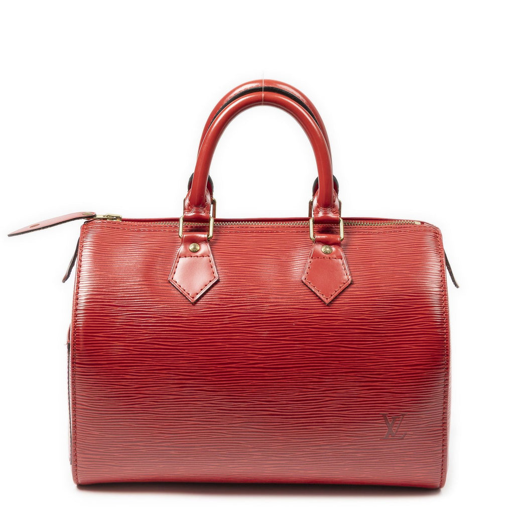 Louis Vuitton Speedy Red Epi Handbag — view 5