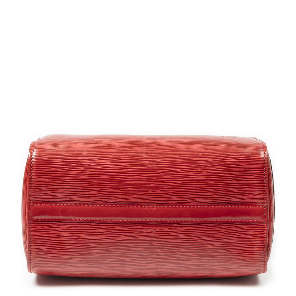 Louis Vuitton Speedy Red Epi Handbag — view 6