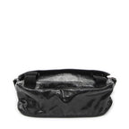 Gucci Double Buckle Flap Messenger Bag Black Guccissima Imprint Canvas — view 6