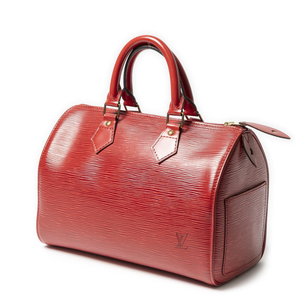 Louis Vuitton Speedy Red Epi Handbag — view 2