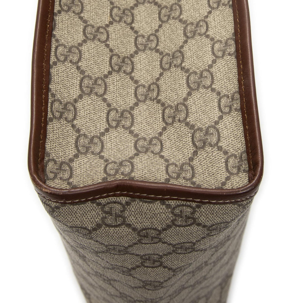 Gucci Vertical Tote Brown Beige Supreme Canvas — view 8