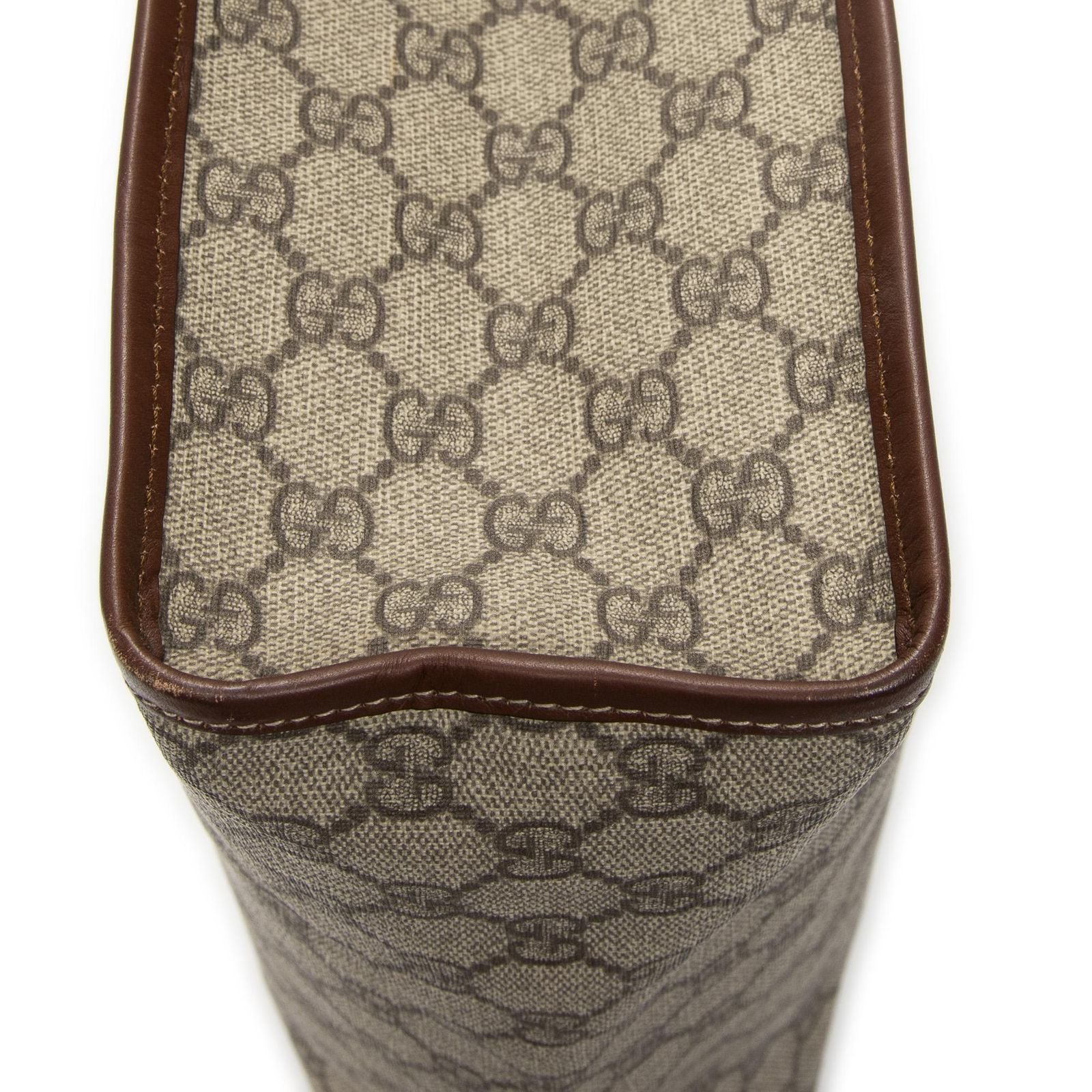 Gucci Vertical Tote Brown Beige Supreme Canvas — view 8