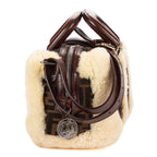 Fendi Vintage Boston Dark Brown Sheep Shoulder Bag — view 4