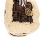 Fendi Vintage Boston Dark Brown Sheep Shoulder Bag — view 7