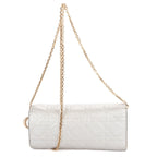 Dior Miss Dior Wallet on Chain Metallic Gray Cannage Lambskin Leather Shoulder — view 5