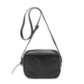 Gucci Bree Cross Belt Bag Black Micro Guccissima Leather