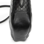 Gucci Bree Cross Belt Bag Black Micro Guccissima Leather — view 7