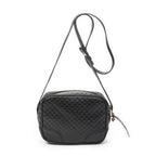Gucci Bree Cross Belt Bag Black Micro Guccissima Leather — view 5