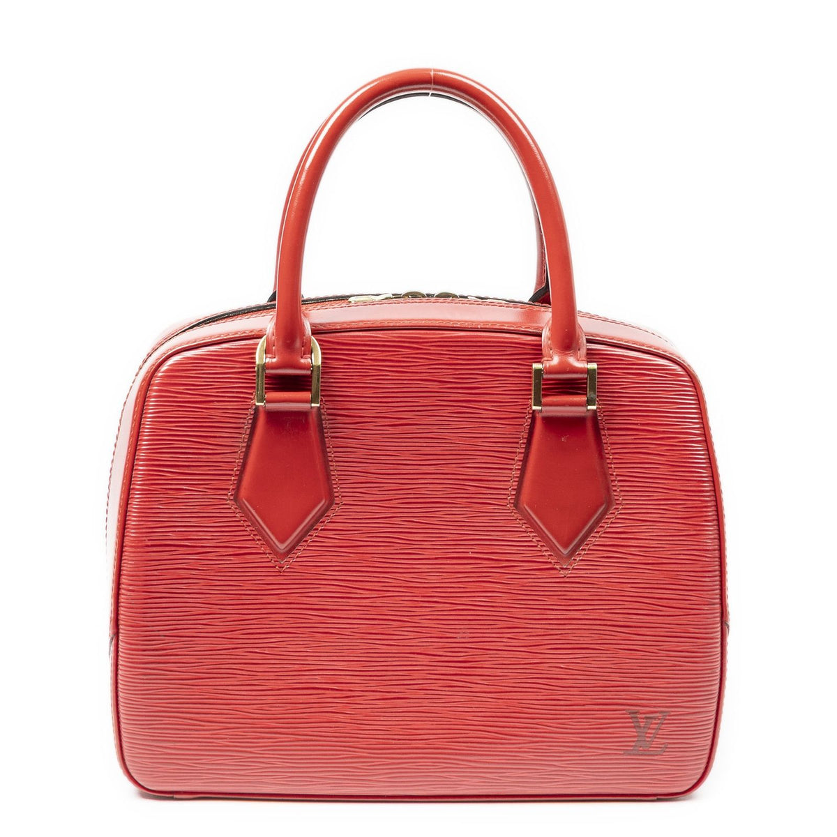 Louis Vuitton Blanc Red Epi Handbag