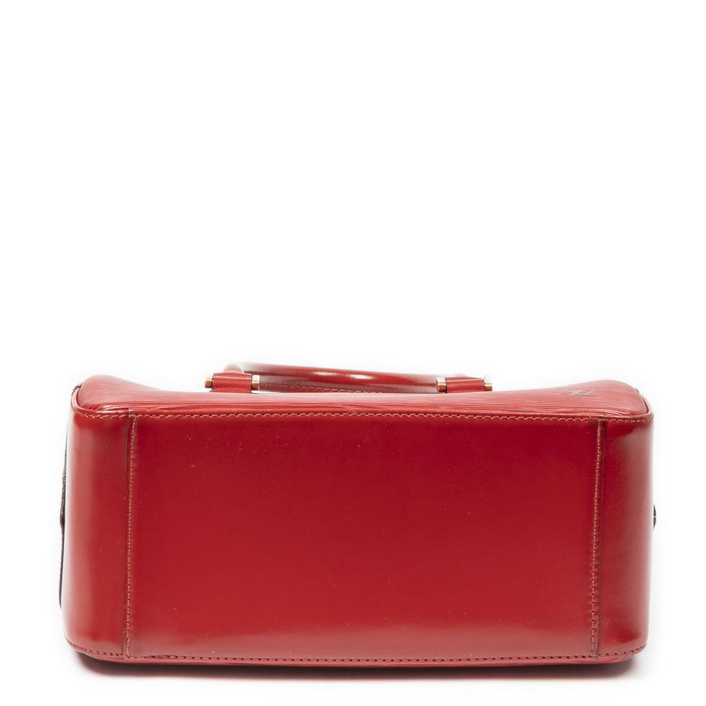 Louis Vuitton Blanc Red Epi Handbag — view 6