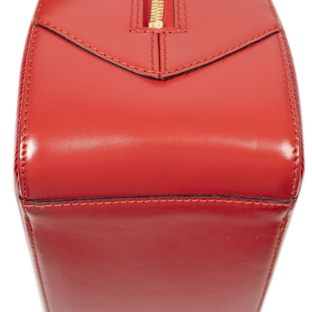 Louis Vuitton Blanc Red Epi Handbag — view 8