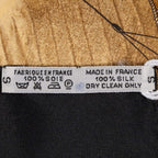 Hermes Scarf Light Blue Black Green Jacquard Silk — view 5