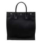 Saint Laurent Vertical Rive Gauche Tote Black Canvas — view 5