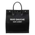 Saint Laurent Vertical Rive Gauche Tote Black Canvas