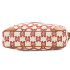 Celine Camera Bag Beige Red Canvas — view 6