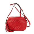Gucci Soho Disco Crossbody Red Grain Calfskin Leather