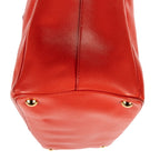 Prada Medium Garda Tote Orange Saffiano Luxe Leather — view 8