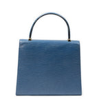 Louis Vuitton Malesherbes Blue Epi Handbag — view 5