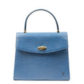 Louis Vuitton Malesherbes Blue Epi Handbag