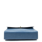 Louis Vuitton Malesherbes Blue Epi Handbag — view 6