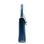 Louis Vuitton Malesherbes Blue Epi Handbag — view 4